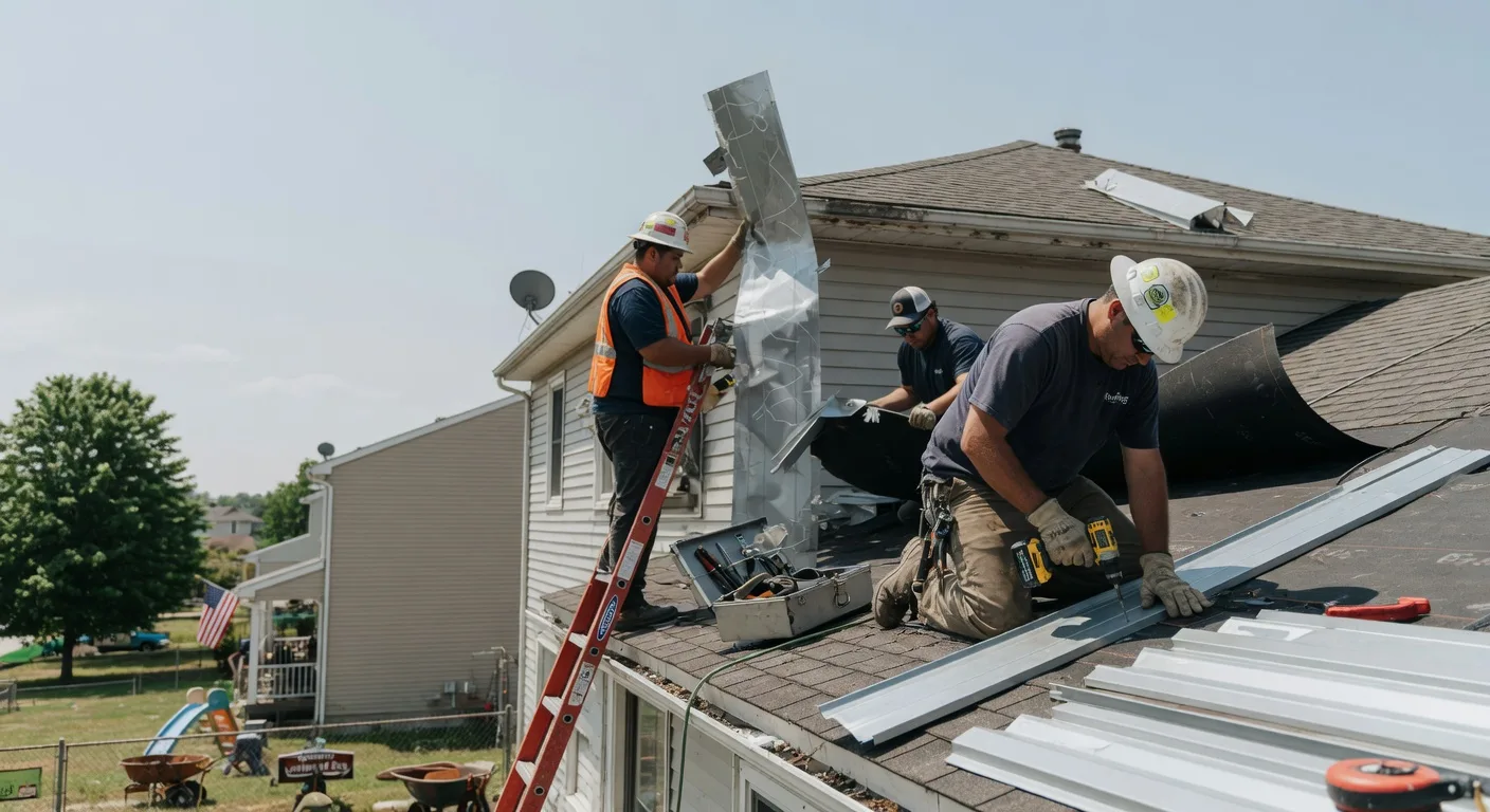 Storm Damage Metal Roof Repair in Orrstown, PA